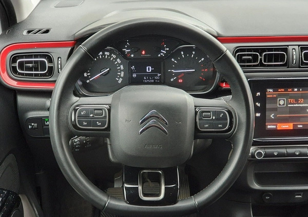 Citroen C3 cena 44800 przebieg: 132493, rok produkcji 2019 z Pionki małe 379